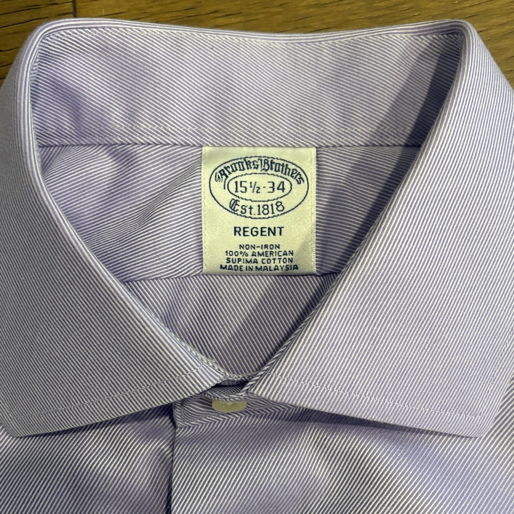 Brooks Brothers Lavender Dress Shirt - Picture 2 of 6
